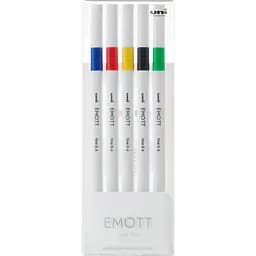 Набор лайнеров Uni Emott Fine Line Vivid Color 0.4 мм 5 цветов (PEM-SY/5C.01VC)
