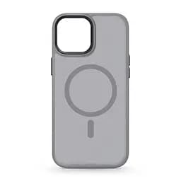Чехол для Apple iPhone 14, Uniq MagCase, серый, противоударный, панель-накладка с MagSafe, ударопрочный TPU+PC, с магнитом MagSafe, поддержка полноценной беспроводной зарядки, ArmorStandart (ARM75280)