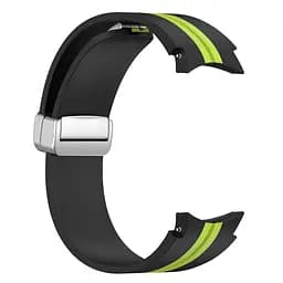Браслет Cls-line для Samsung Galaxy Watch 5 - чорно-зелений ширина кріплення 20мм силікон Watchbands (W15-8WB12317561) - мініатюра 4