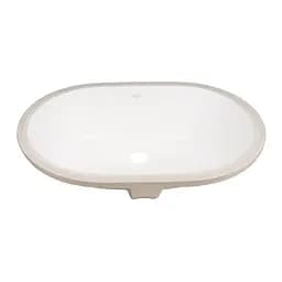 Умивальник Qtap Stork врізний овальний 560x395x195 мм White + донний клапан PU02O, Білий - мініатюра 3