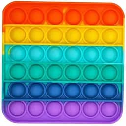 Сенсорна іграшка Pop it квадрат різнокольоровий