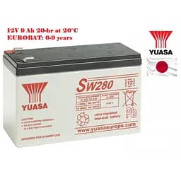 Акумулятор Yuasa SW280 AGM (12V 9Ah) - мініатюра 2