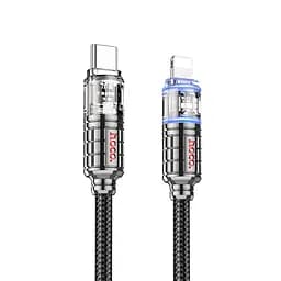 Кабель Hoco U122 с индикатором Type-C to Lightning PD 27W 1.2 м черный