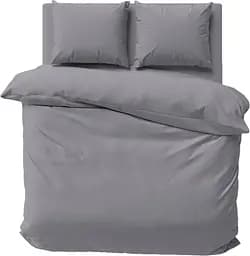 Комплект постільної білизни LeLit Сімейний 150х215 см бязь темно–сірий (le2000000307510)