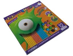 Пластилин, 12 цветов, 240 г