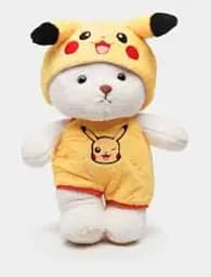 Детский набор Игрушка плед Медведь в костюме Пикачу мягкая игрушка 60 см с пледом 1,20 x 1,50 м