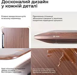 Геймерський стіл Sihoo D07 1.8m Walnut/Black (D07A-101/D07J-101-AB/D07-P) - мініатюра 8