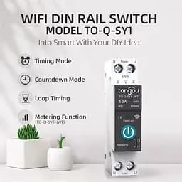 Розумний Wi‑Fi автомат Tongou 16А Tuya з моніторингом енергоспоживання TO-Q-SY1-JWT - мініатюра 3