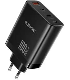 Зарядное устройство для Romoss 2C1A 100W GaN 3 порта (AC100I-12-234H) черный
