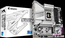 Материнська плата Gigabyte Z790M Aorus Elite AX Ice LGA 1700 (Z790M A ELITE AX ICE) Б/В - мініатюра 1