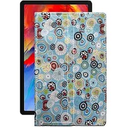 Чехол StatusCASE из экокожи для планшета Lenovo Pad Plus 2021 Круги-цветные