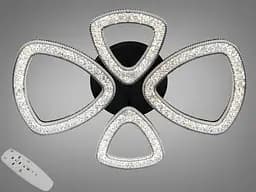 Стельова LED люстра Diasha чорна 53 Вт пульт