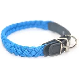 Нашийник для собак Zoo-hunt капроновий ок 2,0 см 30-38 см коса синій