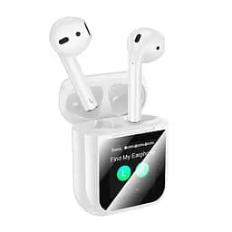 Бездротові навушники Hoco EW80 Magnificent true wireless touch screen BT headset, BT5.4, 30mAh, 300mAh, 4h, white - мініатюра 4