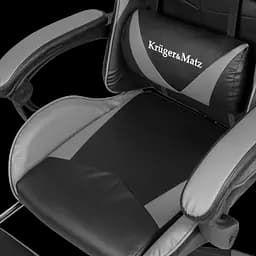 Крісло геймерське Kruger & Matz GX-150 з підставкою для ніг Black/Grey - мініатюра 2