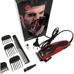 Машинка для стрижки волос Domotec MS 3304 сетевая 4 насадки 3,6,9,12 мм нержавеющая сталь 12 Вт Черный