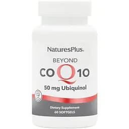 Коэнзим Q10 Убихинол NaturesPlus Beyond CoQ10, 50 мг 60 гелевых капсул