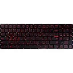 Клавiатура для ноутбука LENOVO Legion Y520, R720 чорний, пiдсвiчування