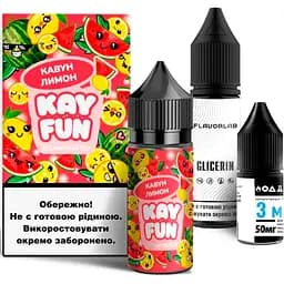 Набор компонентов для самозамеса солевой заправки Flavorlab Kayfun Арбуз Лимон 30 мл, 0-50 мг (18727)