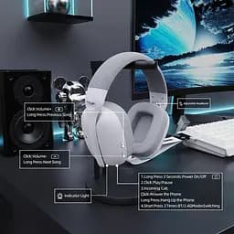 Бездротові геймерські навушники ATTACK SHARK L80 Pro / White - мініатюра 5
