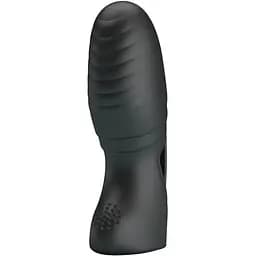 Вибронасадка на палец Pretty Love Alan 10 см черный