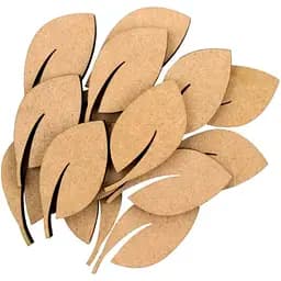 Міні-заготовка Rosa Talent Листочок МДФ 3х4 см 15 шт