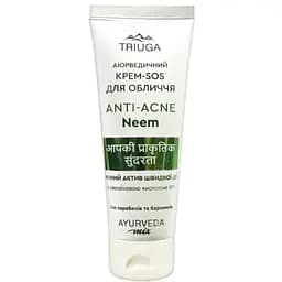 Нічний крем-SOS для обличчя Triuga Anti-Acne Neem Аюрведичний 75 мл