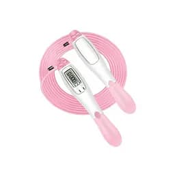 Скоростная скакалка со счетчиком EasyFit EF-1916-WP, белый-розовый