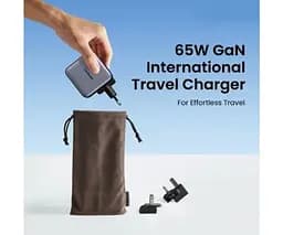 Адаптер живлення зарядний пристрій Ugreen CD296 GaN 65 W Fast Charger (3-Port) (90409) - мініатюра 4