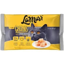 Вологий корм для дорослих котів La Murr з куркою усіх порід 4 x 100 г