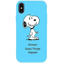 Чохол-накладка Toto Matt TPU 2 mm Print Case Apple iPhone X/XS #64 Snoopy Sky Blue