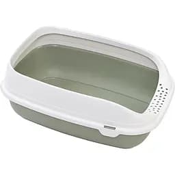 Туалет для кішок MPS Beta Plus Maxi Light Green з рамкою 49 x 39 x 17 см