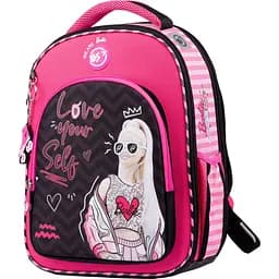 Рюкзак каркасний Yes S-94 Barbie, черный с малиновым (558959)