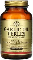 Натуральна добавка Solgar Garlic Oil Perles (Concentrate), 250 капсул