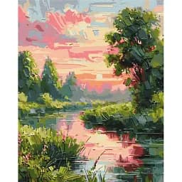 Картина по номерам Brushme Уютный пейзаж © Oleg Loburak 40x50 см