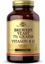 Натуральная добавка Solgar Brewer's Yeast with Vitamin B12, 250 таблеток