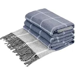 Плед Love You П2 Гаррі, 200х140 см, сірий із блакитним (6014)