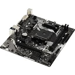 Материнська плата ASRock B450M-HDV R4.0 (AM4/B450, 2xDDR4, PCIex16, DVI-D/HDMI/VGA, 4xSATAІІІ, M.2, GLan, 8ch, mATX) - мініатюра 3