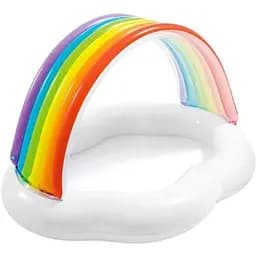 Басейн надувний дитячий Intex 57141 NP Веселка-Хмара 142x119x84 см об'єм 82 л від 1 до 3 років