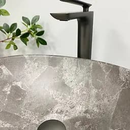 Умивальник VBI Parma dark grey stone matt накладний VBI-011019, Сірий - мініатюра 4