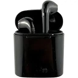 Бездротові навушники TWS Bluetooth i7S з боксом для зарядки Black (au006-hbr)
