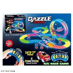 Magic Track 130 на р/у "Dazzle Tracks", 187 элементов, свет, звук, 425см, в коробке (6973686060238)
