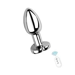 Световая стальная анальная пробка Magic Motion Equinox USB с Д/У 8,2 см Металлик K000843