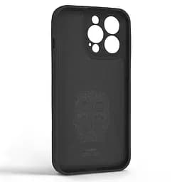 Силиконовый чехол для Apple iPhone 13 Pro, Icon Ring, черный, панель-накладка, с кольцом-подставкой на 360°, противоударный, возможность использования магнитных держателей, ArmorStandart (ARM68663) - мініатюра 2