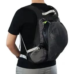 Рюкзак велосипедний Naturehike NH15C001-B з чохлом для шолома 15 л sky blue - мініатюра 8