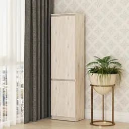 Пенал закрытый MebelStar Нео 2Д 50x35x190 см Аляска серый (MBS-1167)