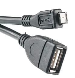 Кабель PowerPlant OTG USB 2.0 AF-Xiaomicro, 0.5м