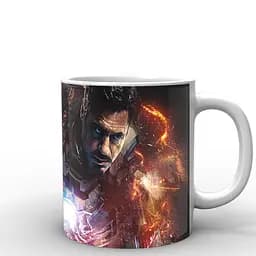 Кухоль GeekLand Залізна Людина Iron Man вогняна IM.02.034.725 330 мл білий - мініатюра 3