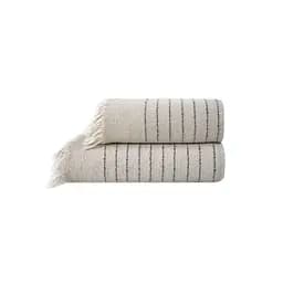Рушник з льону Lotus Home - Line чорний 50x90 - мініатюра 8
