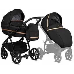 Коляска Tutis Uno 3 Plus Black Edition Copper, 2 в 1, чорна (1072199)